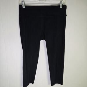 Sweaty Betty Black All Day Crop Leggings 20" Inseam Size Medium